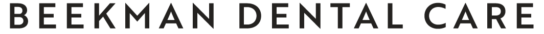 The image displays a beige background with text that reads  BECKMAN DENTAL CARE  in capital letters, suggesting that this is likely a logo for a dental care service.